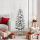 Vidaxx sapin de Noël artificiel pliant vert et blanc 120 cm