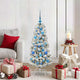 Vidaxx sapin de Noël artificiel pliant vert et blanc 120 cm
