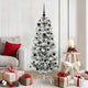Vidaxx sapin de Noël artificiel pliant vert et blanc 150 cm