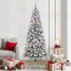 Vidaxx sapin de Noël artificiel pliant vert et blanc 210 cm