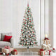 Vidaxx sapin de Noël artificiel pliant vert et blanc 240 cm