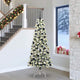 Vidaxx sapin de Noël artificiel pliant vert et blanc 240 cm