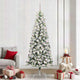Vidaxx sapin de Noël artificiel pliant vert et blanc 240 cm