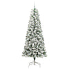Vidaxx sapin de Noël artificiel pliant vert et blanc 240 cm