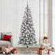 Vidaxx sapin de Noël artificiel pliant vert et blanc 240 cm