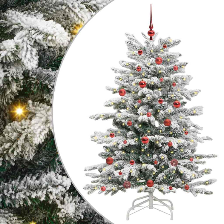 Vidaxx sapin de Noël artificiel pliant blanc 150 cm PE et PVC