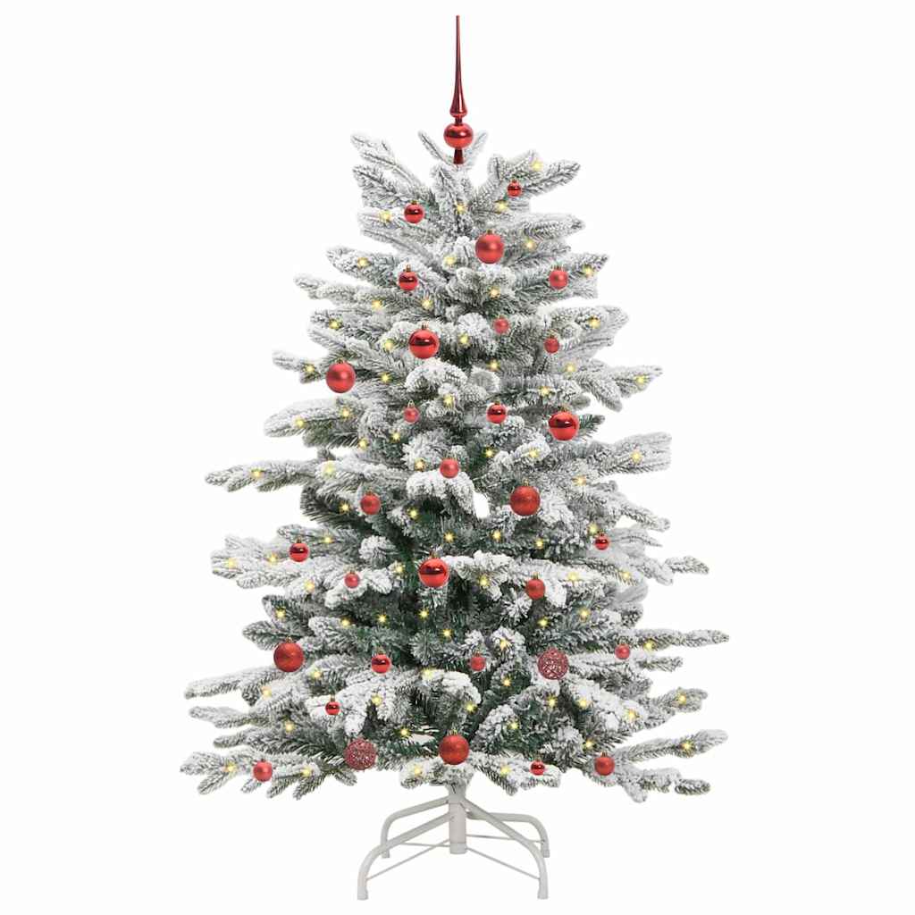 Vidaxx sapin de Noël artificiel pliant blanc 150 cm PE et PVC