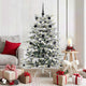Vidaxx sapin de Noël artificiel pliant blanc 150 cm PE et PVC