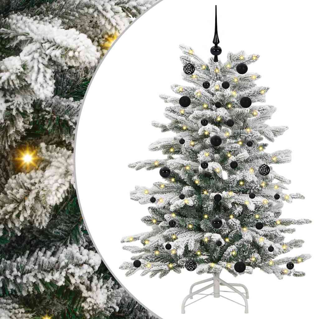 Vidaxx sapin de Noël artificiel pliant blanc 150 cm PE et PVC
