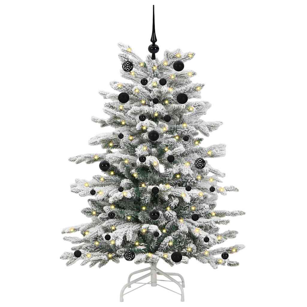 Vidaxx sapin de Noël artificiel pliant blanc 150 cm PE et PVC