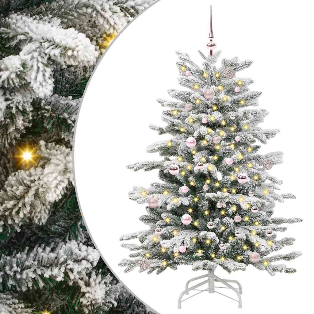 Vidaxx sapin de Noël artificiel pliant blanc 150 cm PE et PVC