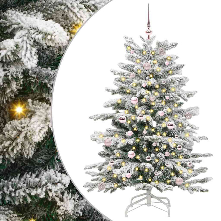 Vidaxx sapin de Noël artificiel pliant blanc 150 cm PE et PVC