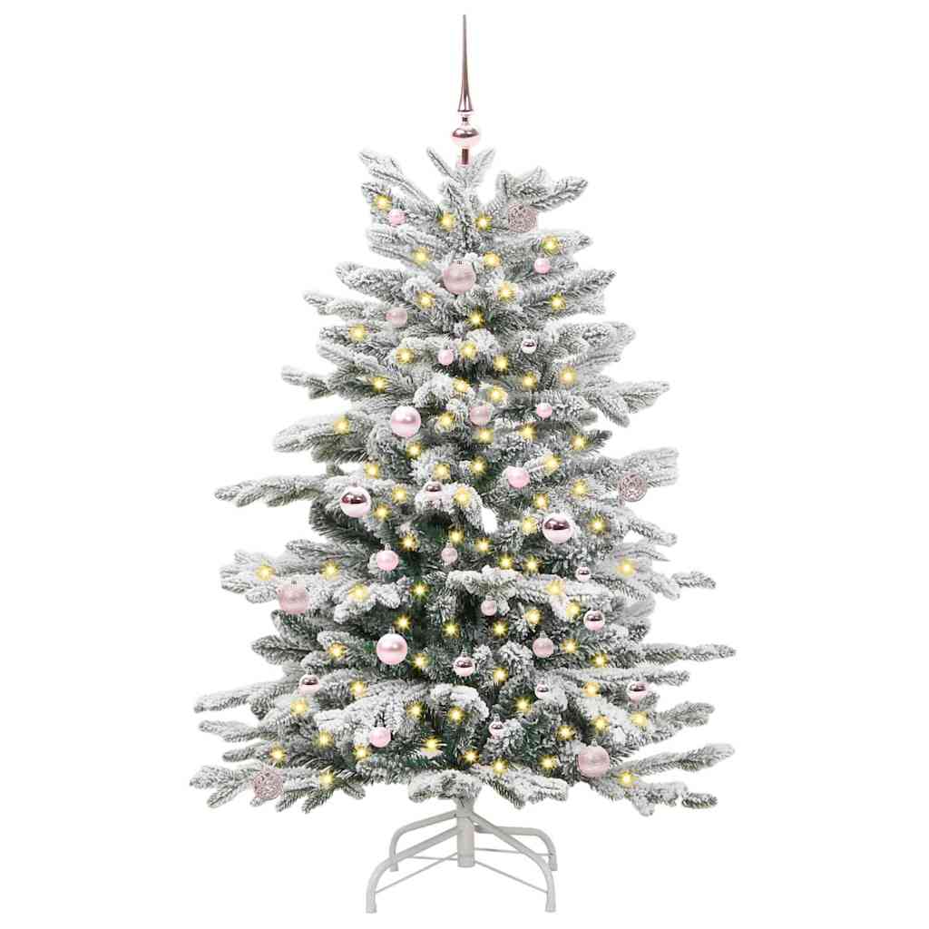 Vidaxx sapin de Noël artificiel pliant blanc 150 cm PE et PVC