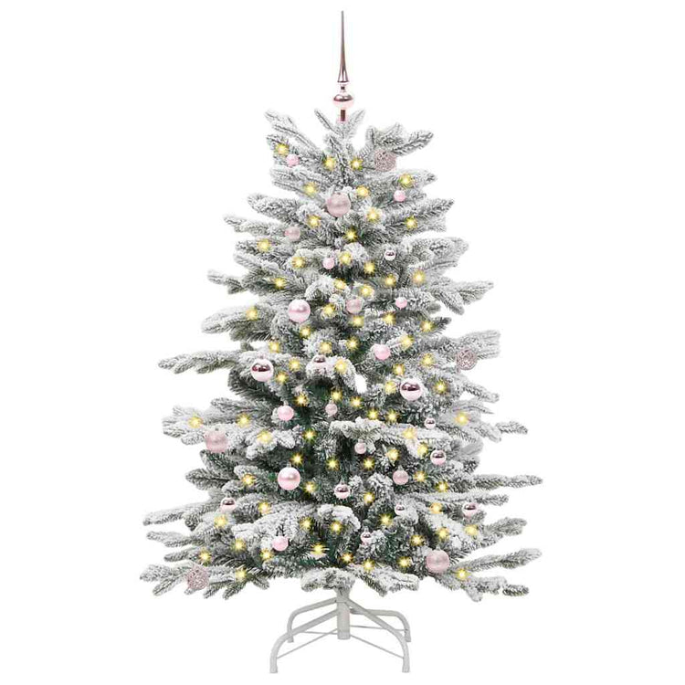 Vidaxx sapin de Noël artificiel pliant blanc 150 cm PE et PVC