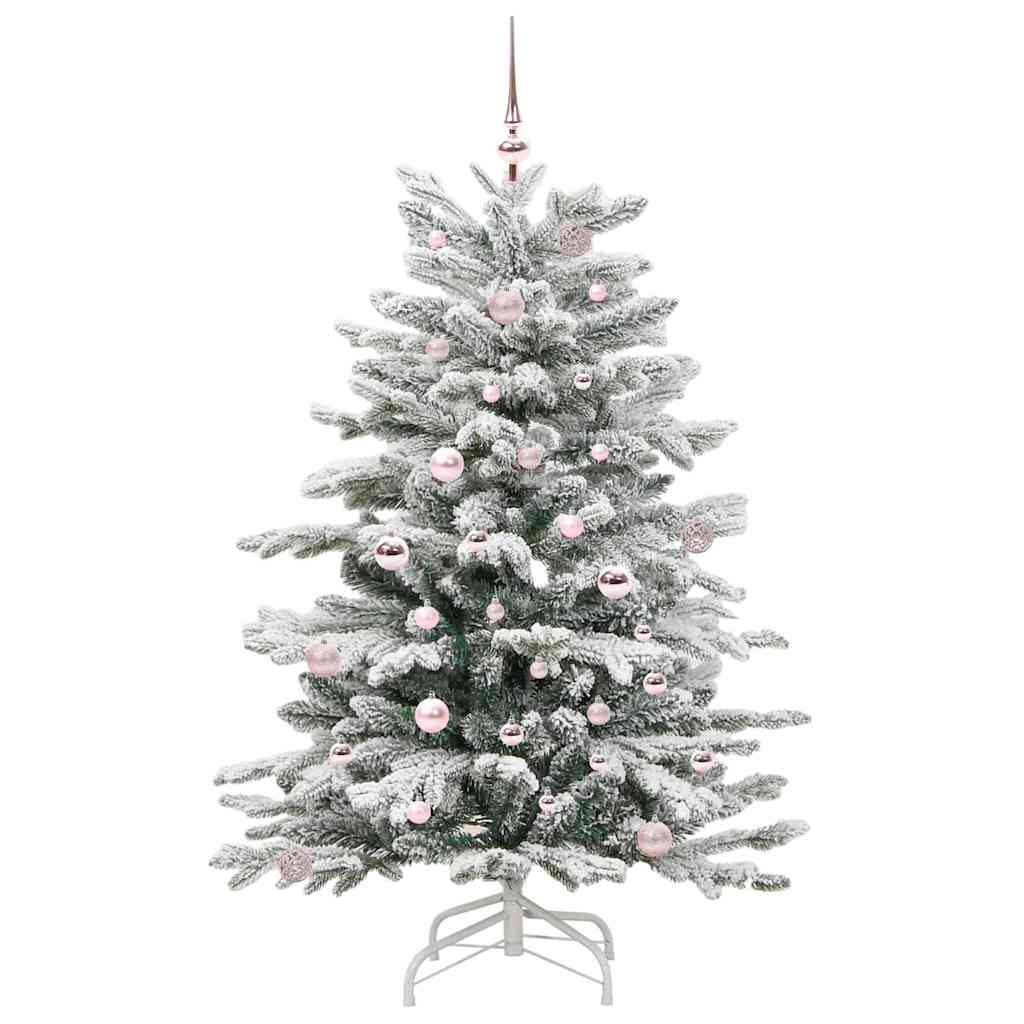 Vidaxx sapin de Noël artificiel pliant blanc 150 cm PE et PVC