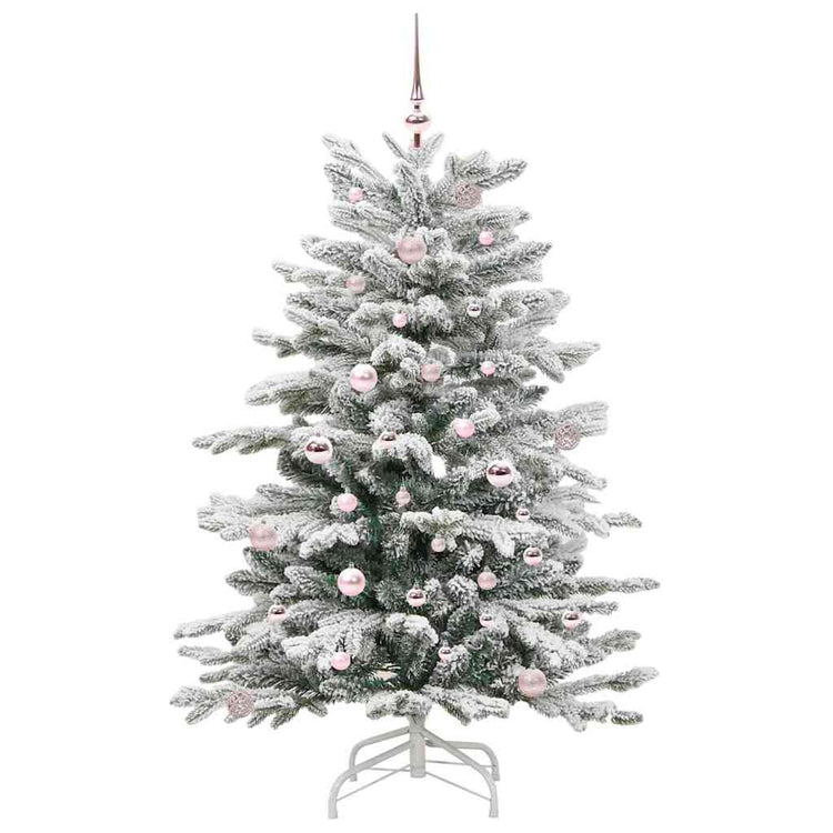 Vidaxx sapin de Noël artificiel pliant blanc 150 cm PE et PVC