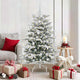 Vidaxx sapin de Noël artificiel pliant blanc 150 cm PE et PVC