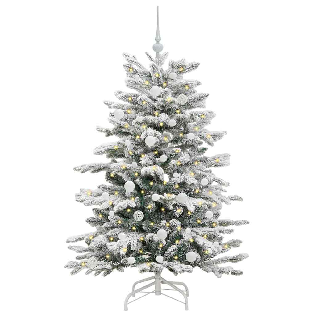 Vidaxx sapin de Noël artificiel pliant blanc 150 cm PE et PVC