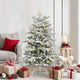 Vidaxx sapin de Noël artificiel pliant blanc 150 cm PE et PVC