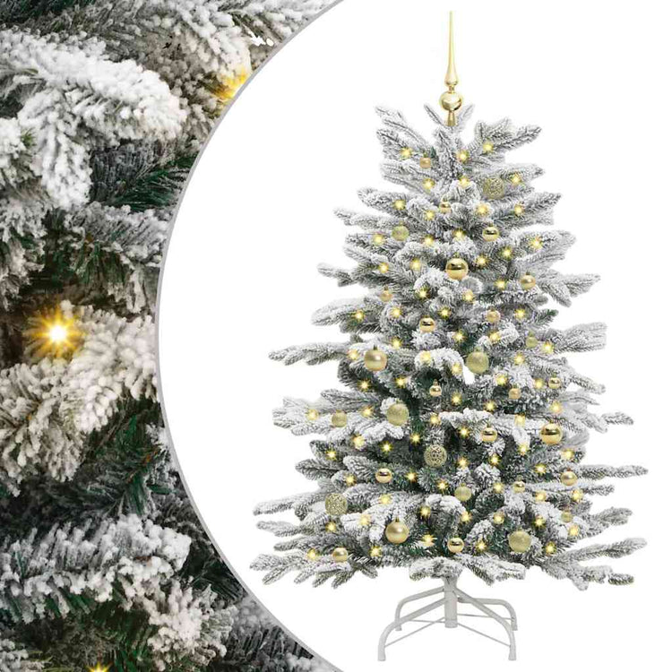 Vidaxx sapin de Noël artificiel pliant blanc 150 cm PE et PVC