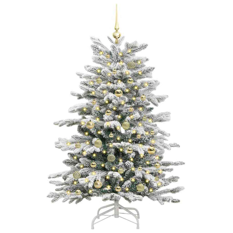 Vidaxx sapin de Noël artificiel pliant blanc 150 cm PE et PVC