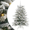 Vidaxx sapin de Noël artificiel pliant blanc 150 cm PE et PVC