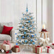 Vidaxx sapin de Noël artificiel pliant blanc 150 cm PE et PVC