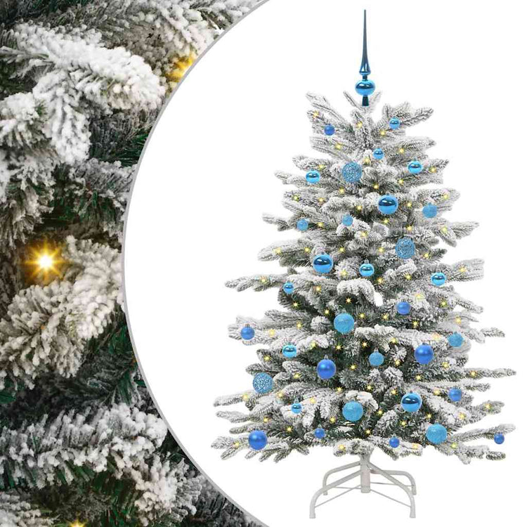 Vidaxx sapin de Noël artificiel pliant blanc 150 cm PE et PVC