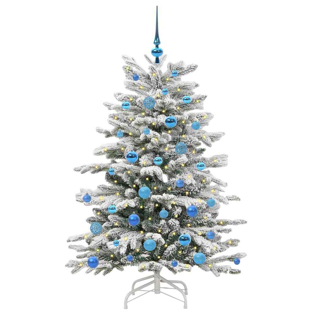 Vidaxx sapin de Noël artificiel pliant blanc 150 cm PE et PVC