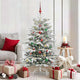 Vidaxx sapin de Noël artificiel pliant blanc 150 cm PE et PVC