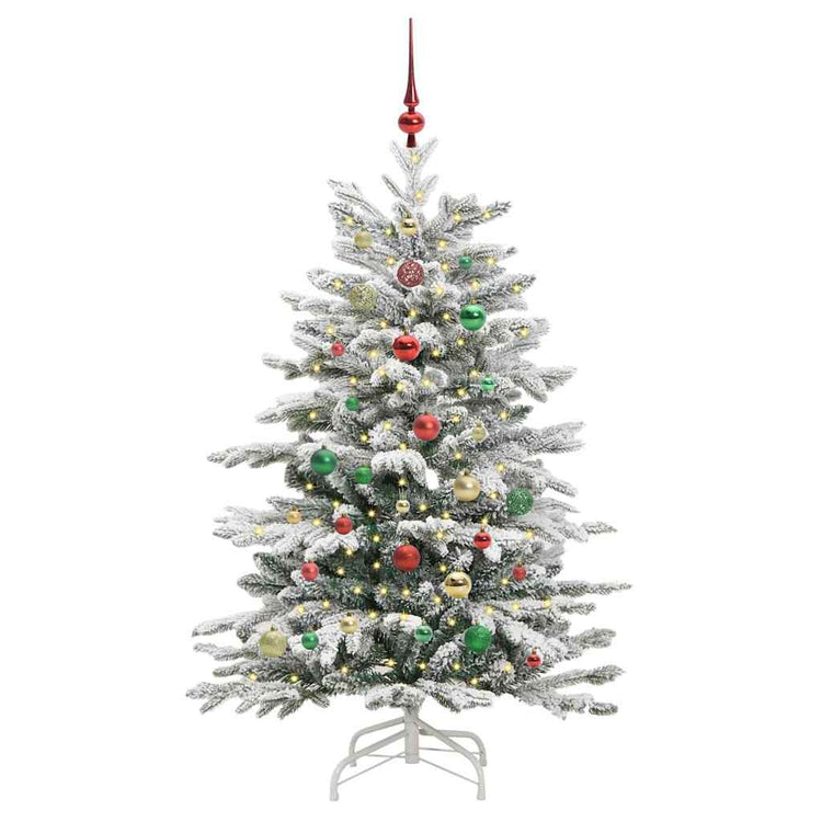 Vidaxx sapin de Noël artificiel pliant blanc 150 cm PE et PVC