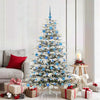 Vidaxx sapin de Noël artificiel pliant blanc 180 cm PE et PVC