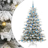 Vidaxx sapin de Noël artificiel pliant blanc 180 cm PE et PVC