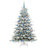 Vidaxx sapin de Noël artificiel pliant blanc 180 cm PE et PVC