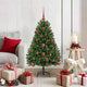 Vidaxx sapin de Noël artificiel avec 150 LED vertes, 120 cm PVC et métal