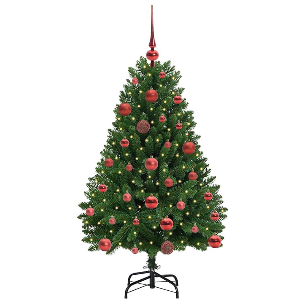 Vidaxx sapin de Noël artificiel avec 150 LED vertes, 120 cm PVC et métal