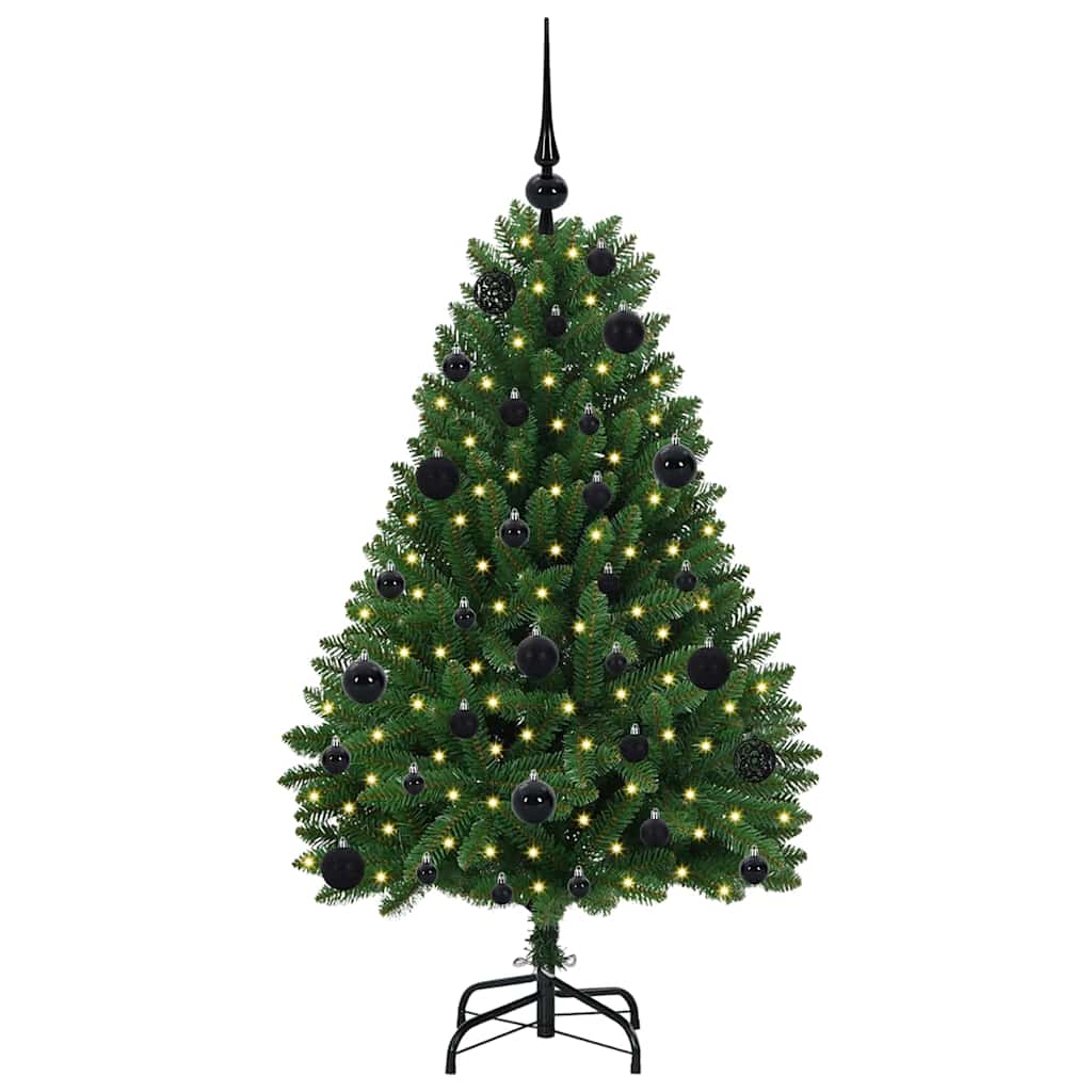 Vidaxx sapin de Noël artificiel avec 150 LED vertes, 120 cm PVC et métal