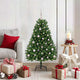 Vidaxx sapin de Noël artificiel avec 150 LED vertes, 120 cm PVC et métal