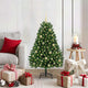 Vidaxx sapin de Noël artificiel avec 150 LED vertes, 120 cm PVC et métal