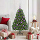 Vidaxx sapin de Noël artificiel avec 150 LED vertes, 120 cm PVC et métal