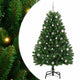 Vidaxx sapin de Noël artificiel avec 150 LED vertes, 150 cm PVC et métal