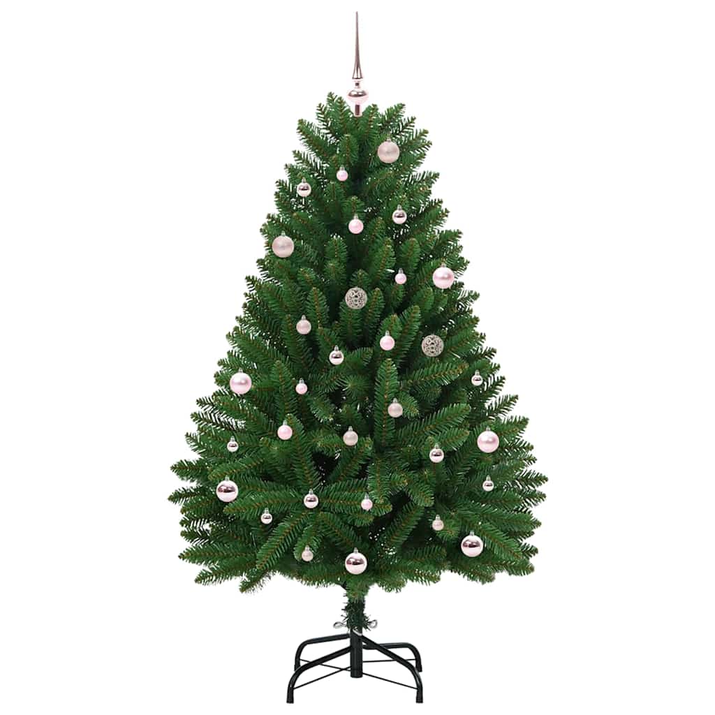 Vidaxx sapin de Noël artificiel avec 150 LED vertes, 150 cm PVC et métal