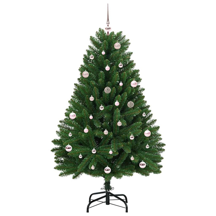Vidaxx sapin de Noël artificiel avec 150 LED vertes, 150 cm PVC et métal