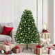 Vidaxx sapin de Noël artificiel avec 150 LED vertes, 150 cm PVC et métal