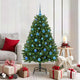 Vidaxx sapin de Noël artificiel avec 150 LED vertes, 150 cm PVC et métal