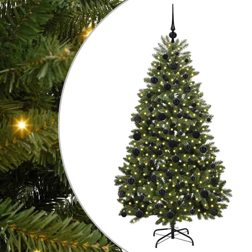 Vidaxx sapin de Noël artificiel avec 300 LED vert 180 cm PVC et métal