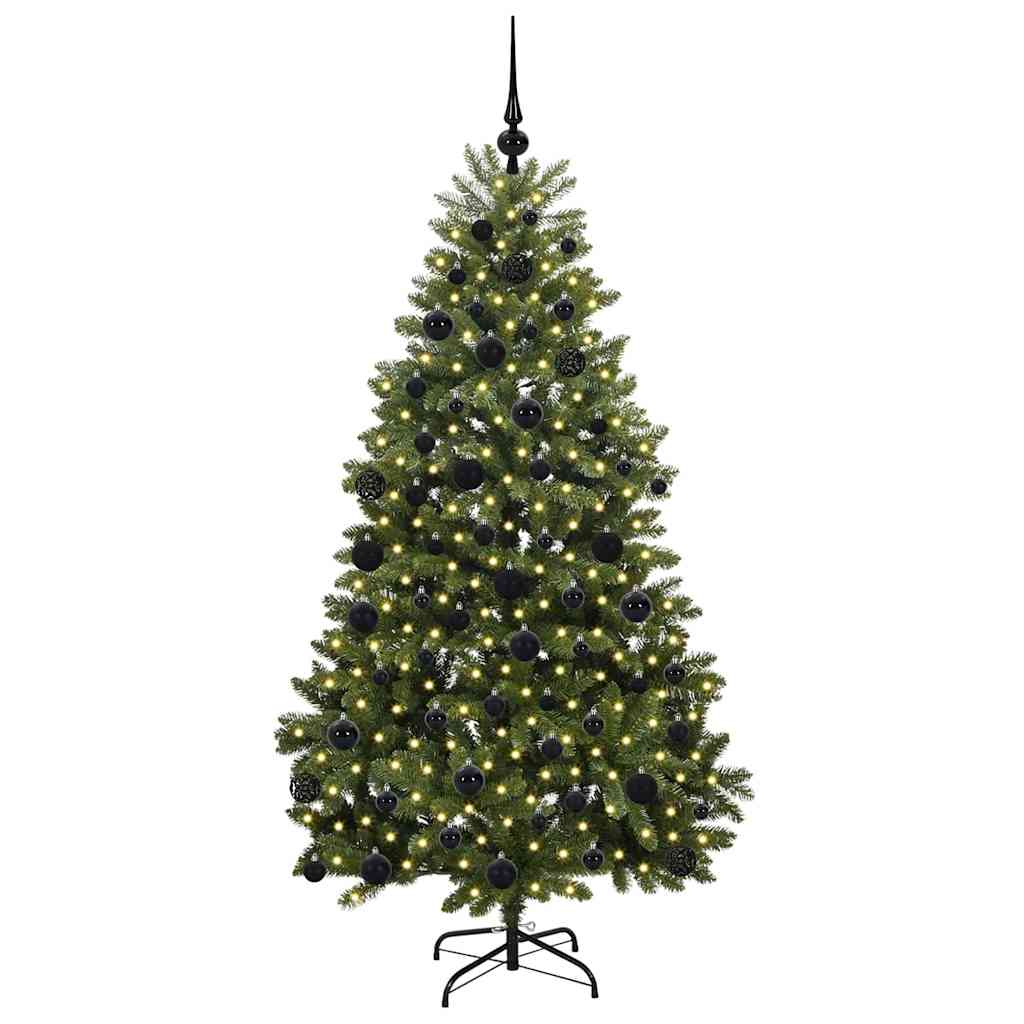 Vidaxx sapin de Noël artificiel avec 300 LED vert 180 cm PVC et métal