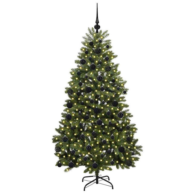 Vidaxx sapin de Noël artificiel avec 300 LED vert 180 cm PVC et métal