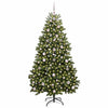 Vidaxx sapin de Noël artificiel avec 300 LED vert 180 cm PVC et métal