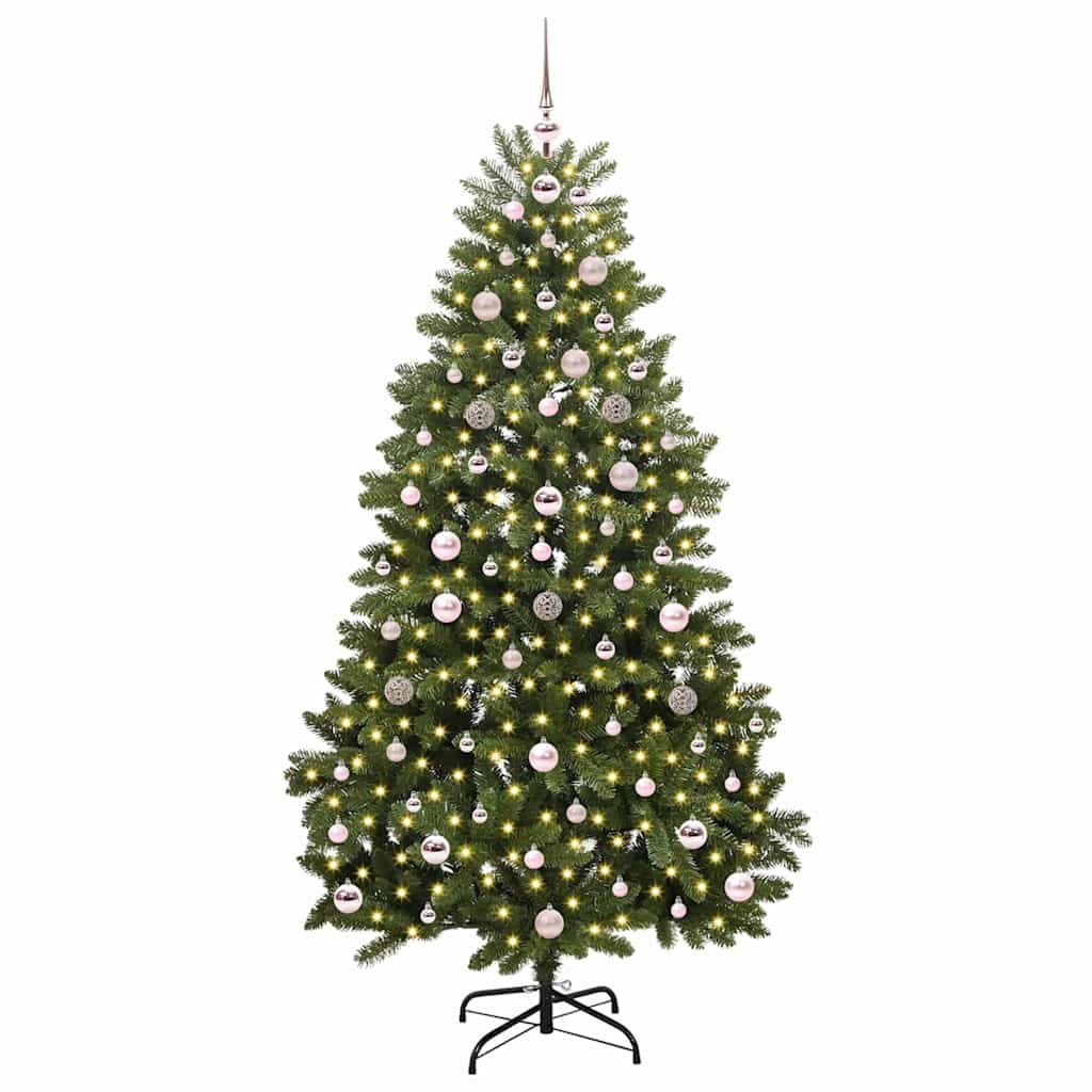 Vidaxx sapin de Noël artificiel avec 300 LED vert 180 cm PVC et métal